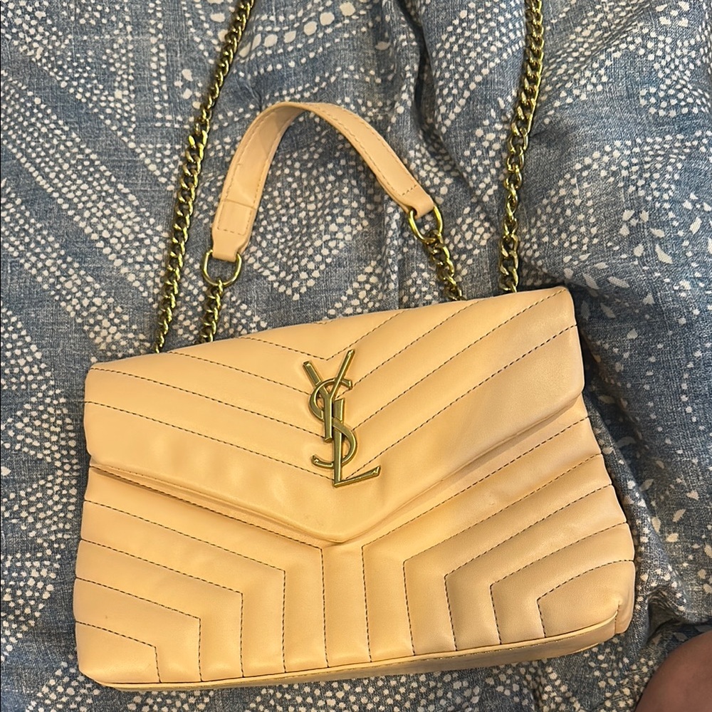 Chic Tan Quilted Women's Bag (mustard color) YSL